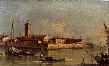 Francesco Guardi View Of The Island Of San Michele Near Murano, Venice painting